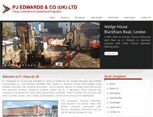 Tablet Screenshot of pjedwardsuk.com